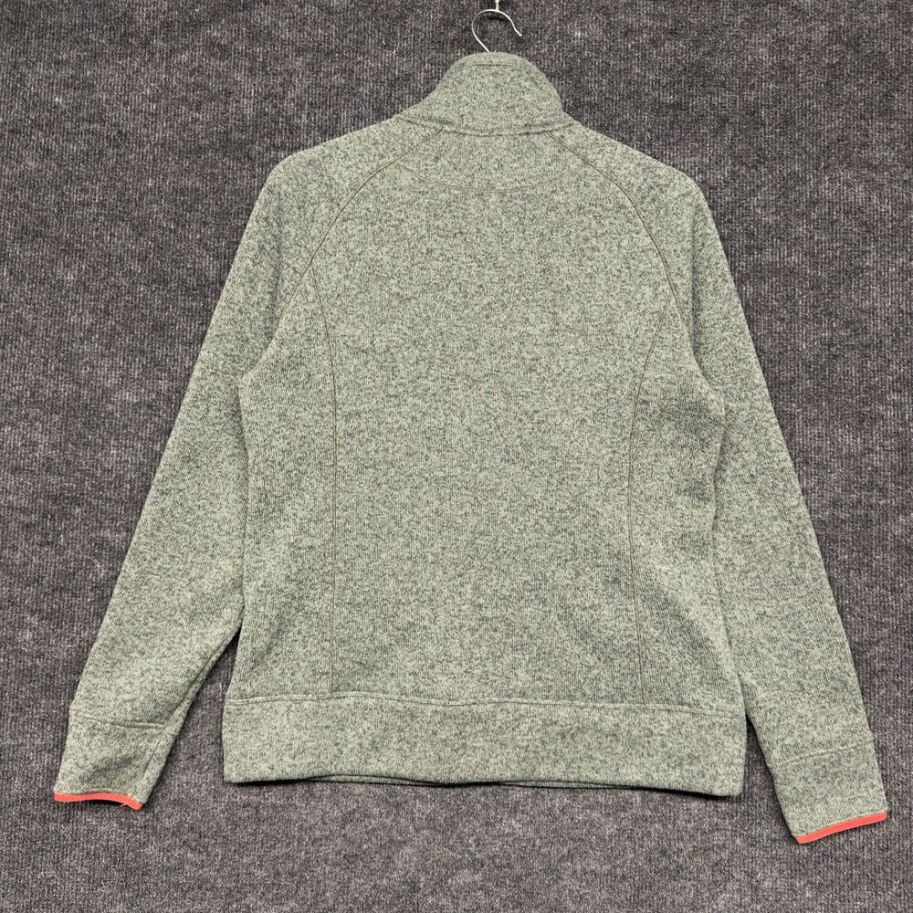 The North Face Crescent Women's Large Full Zip Sweater Fleece Jacket Green Coral - Picture 7 of 14